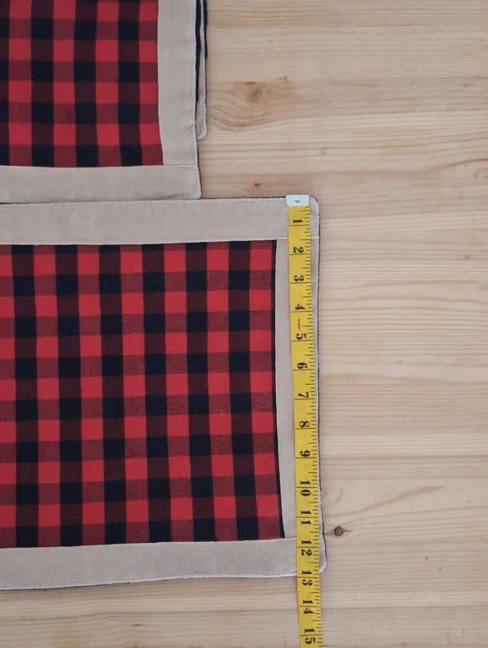 Red and Black Buffalo Check Pattern Placemats❤️🖤-Set of 4